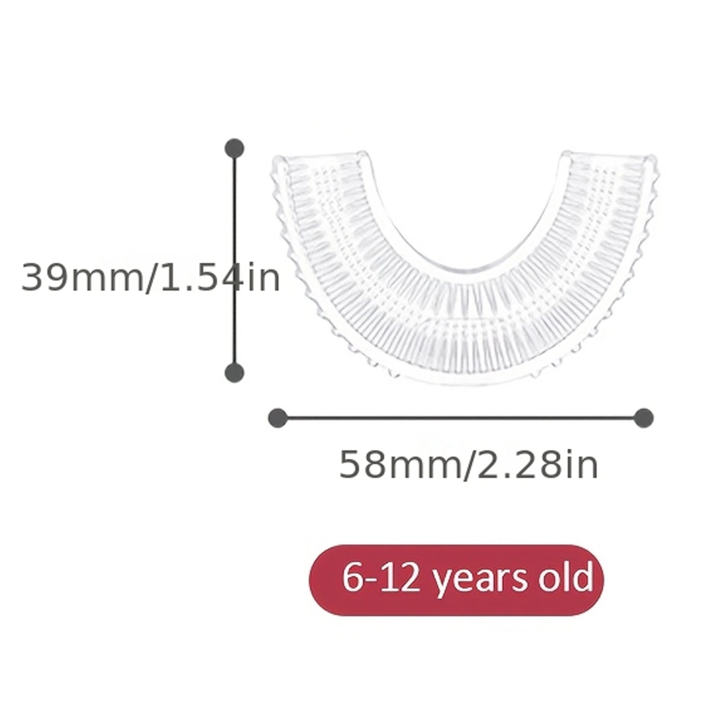 U-shaped children's rechargeable electric toothbrus
