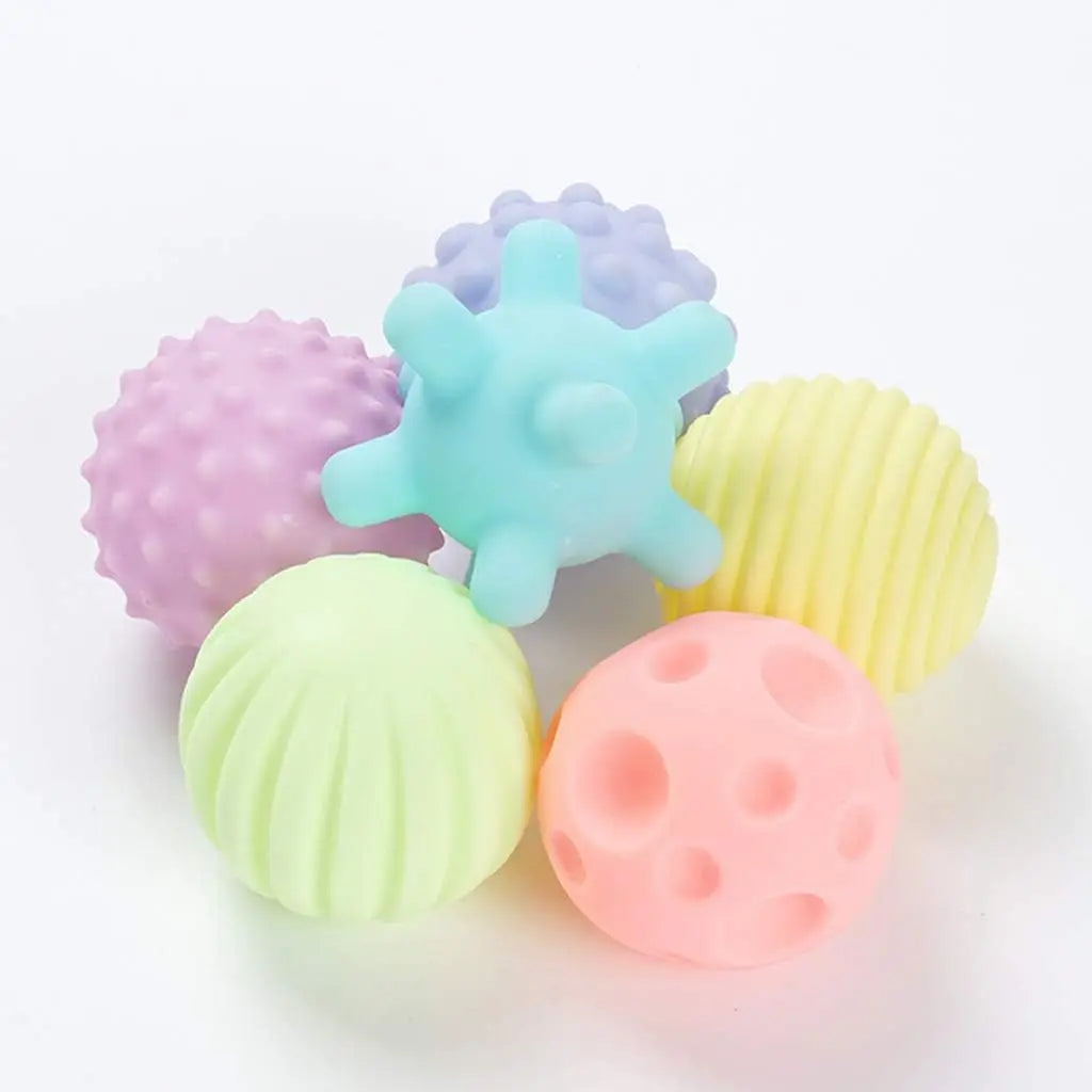 Set de 6 Pelotas Sensoriales para Bebés y Niños