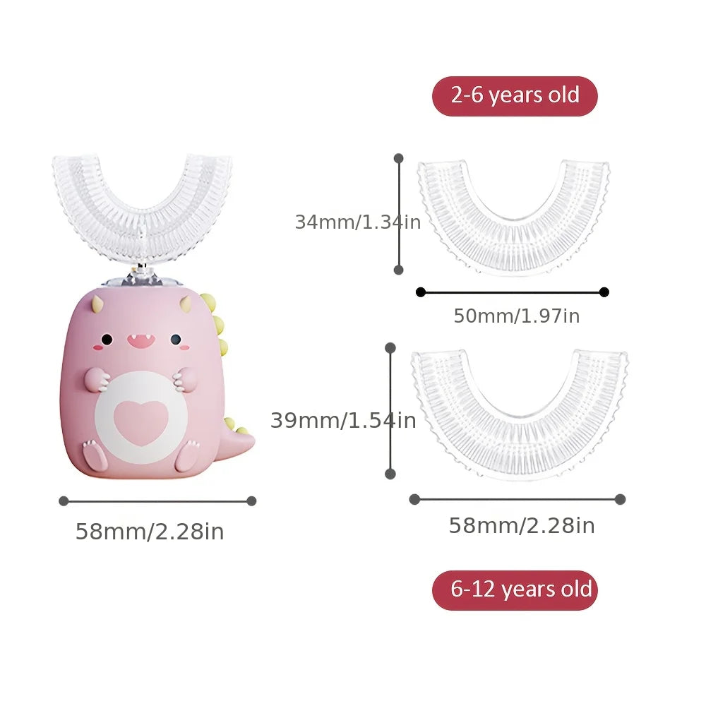 U-shaped children's rechargeable electric toothbrus