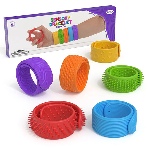 Pulseras Sensoriales Texturizadas Antiestrés