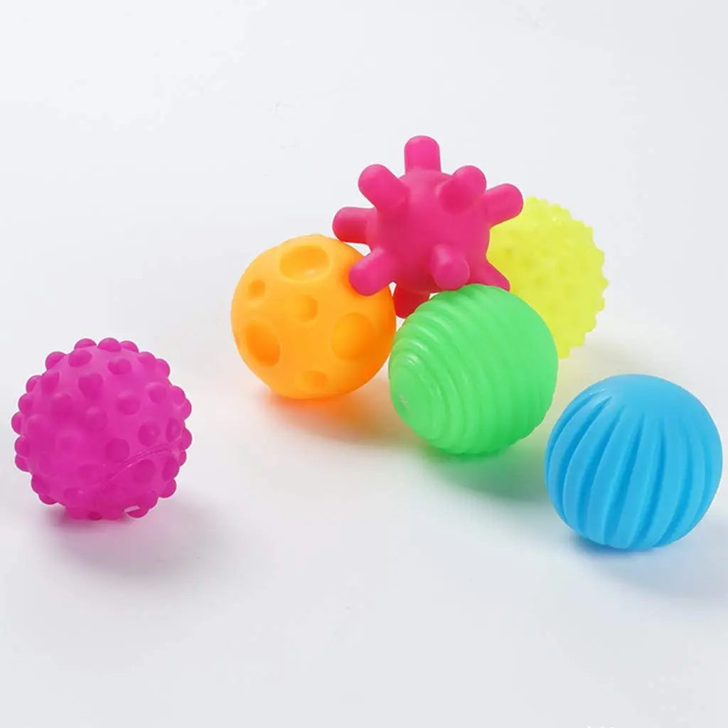 Set de 6 Pelotas Sensoriales para Bebés y Niños