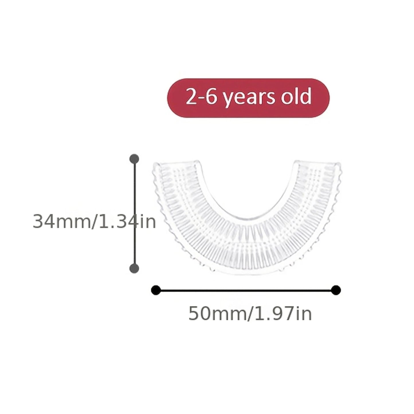 U-shaped children's rechargeable electric toothbrus