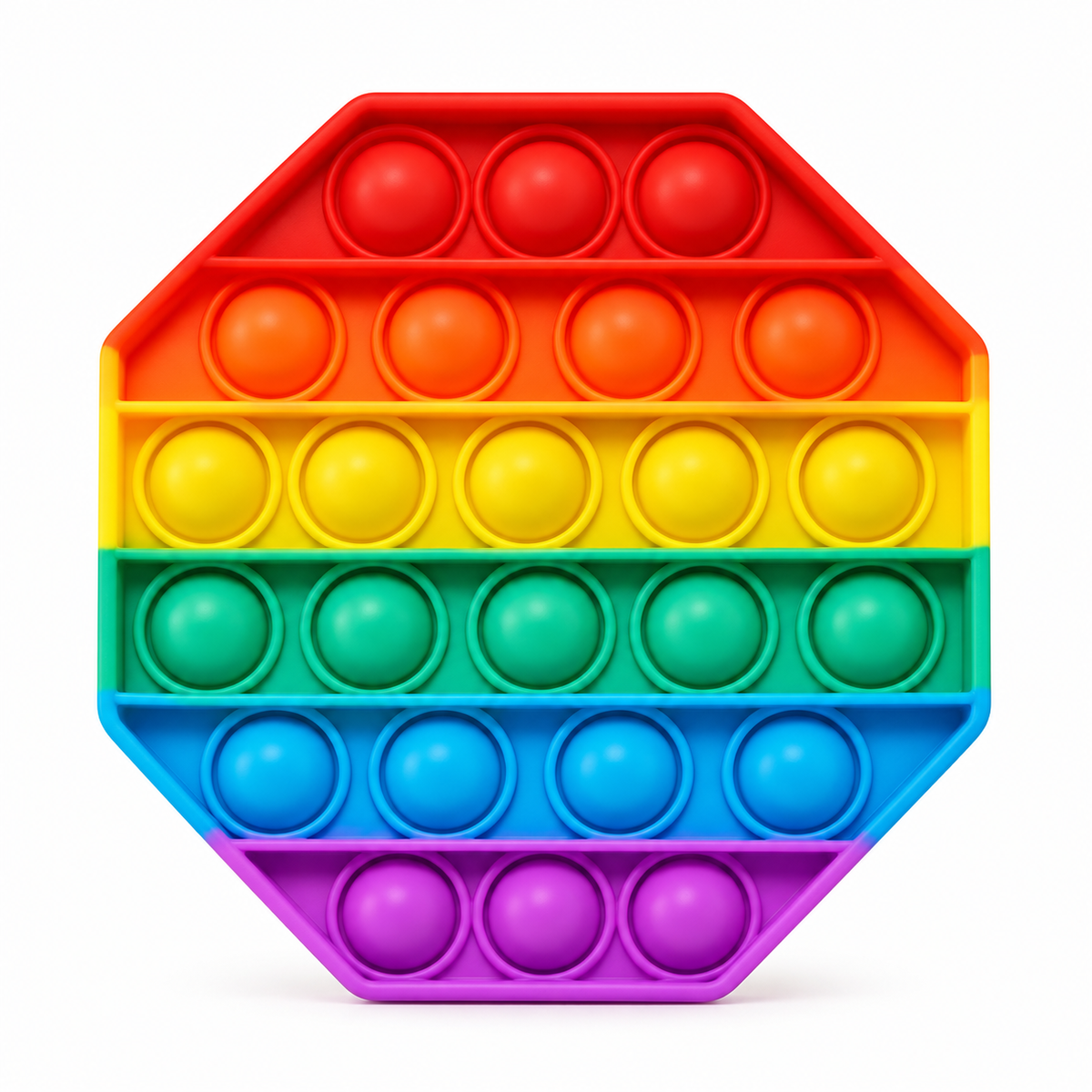 Fidget Push Bubble de Silicona – Juguete Sensorial Antiestrés