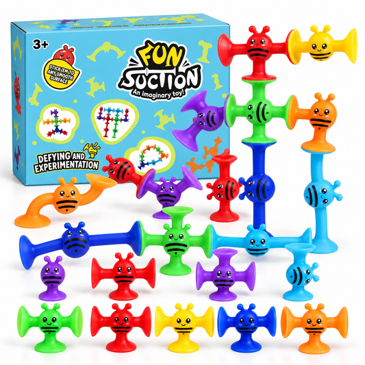 Abejitas Sensoriales con Ventosa– Juego de Construcción