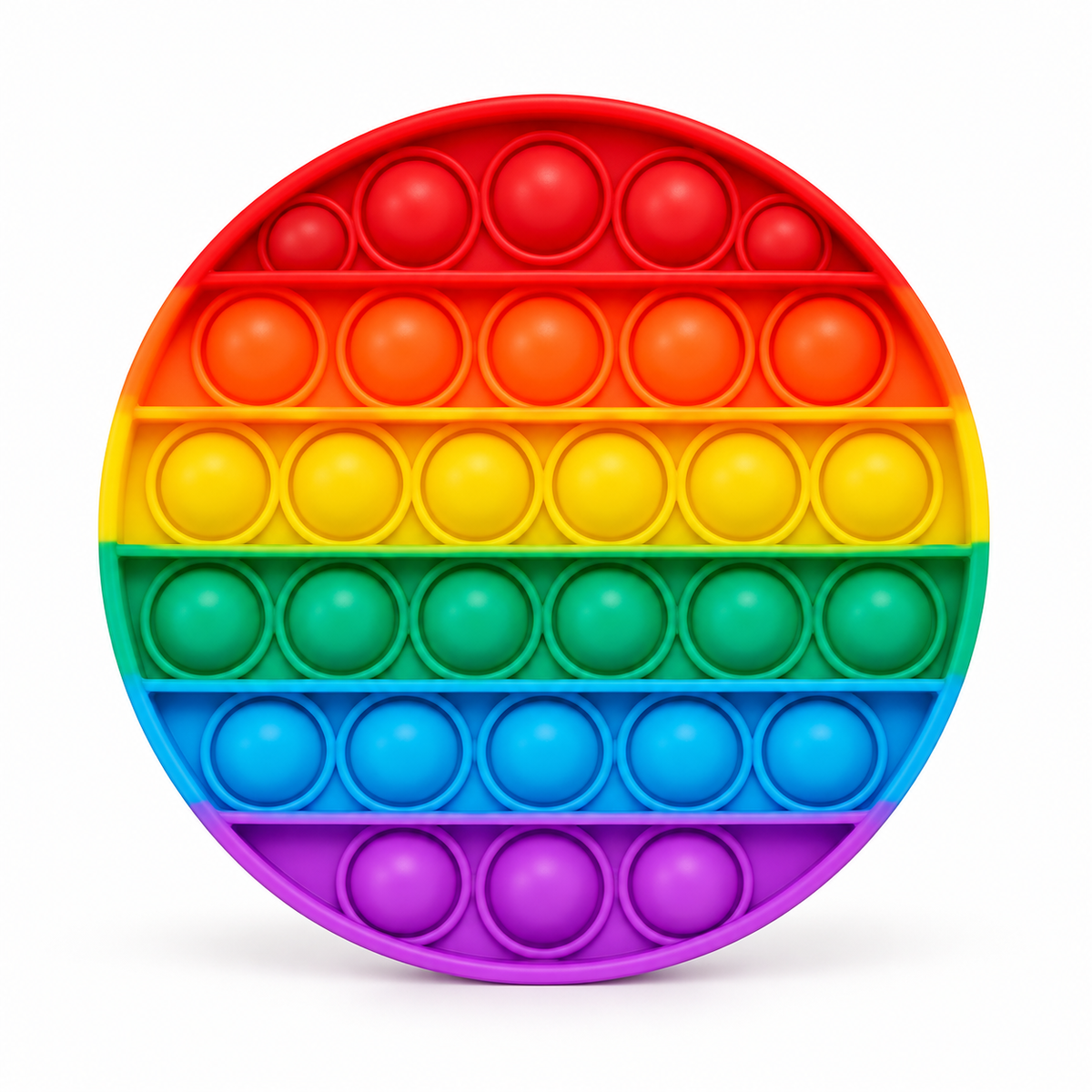 Fidget Push Bubble de Silicona – Juguete Sensorial Antiestrés