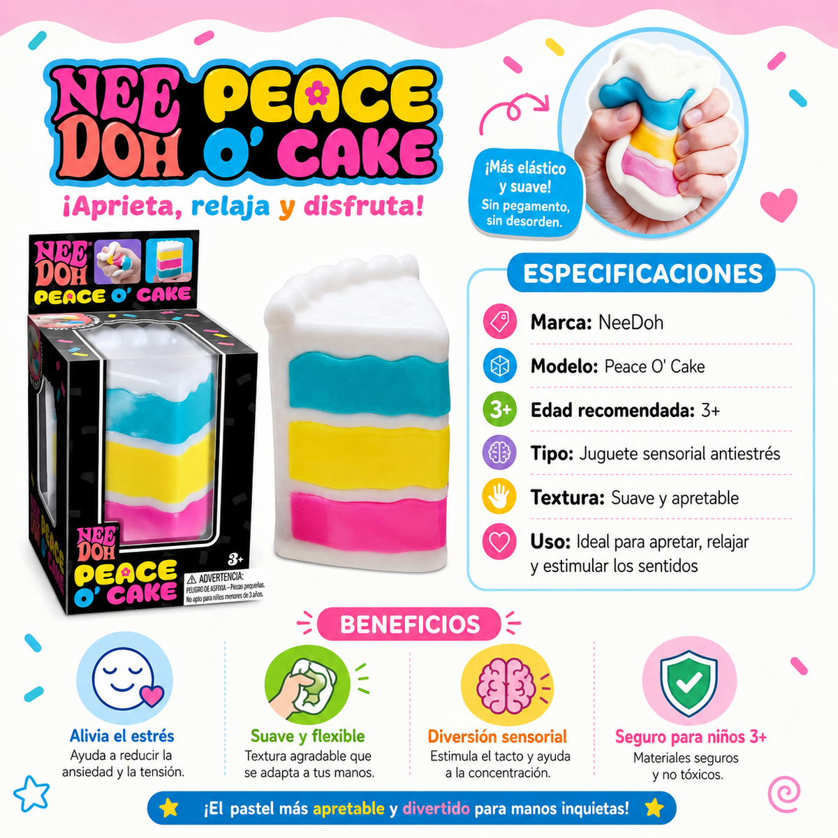 NeeDoh Peace & cake