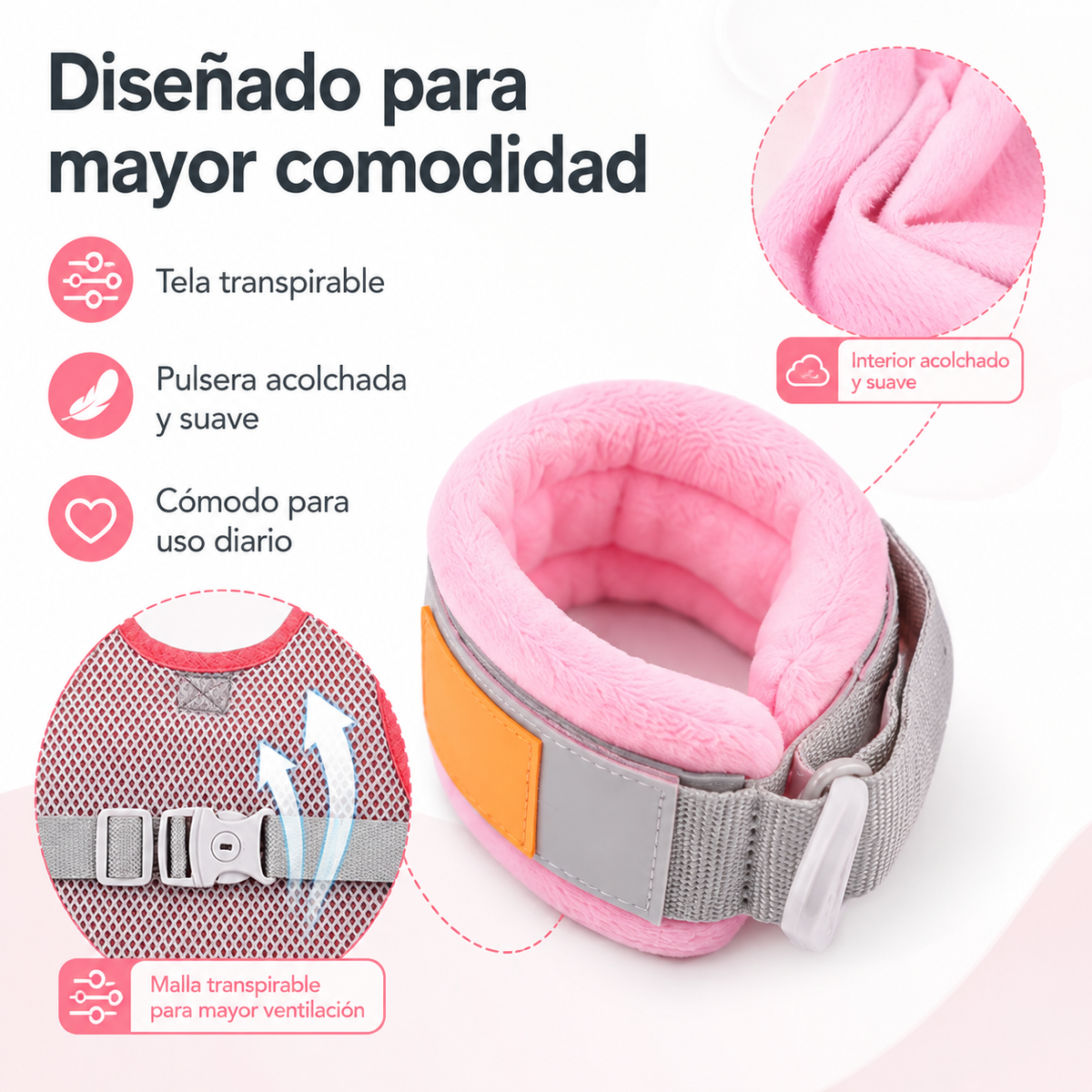 Arnés de Seguridad Infantil 2 en 1 con Mochila y Pulsera de Seguridad Ajustable